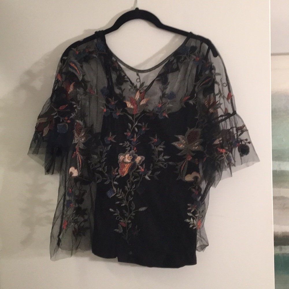 Dalia embroidered crop top